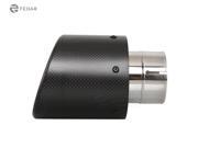 Fedar Exhaust Tip 2.5 Inlet 4 Outlet 6.3 Long Dual Wall Angle Cut