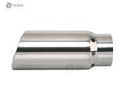 Fedar Exhaust Tip 5 Inlet 6 Outlet 15 Long Rolled End Angle Cut Intercooled