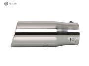 Fedar Exhaust Tip 3 Inlet 3.35 Outlet 8.65 Long Dual Wall Rolled Angle Cut