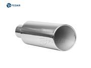 Fedar Truck Exhaust Tailpipe Tip 4 Inlet 7 Outlet 18 Rolled End Angle Cut