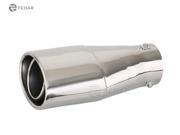 Fedar Exhaust Tip 3.5 Inlet 3.7x6.3 Outlet 10.9 Long Dual Wall Rolled Angle Cut