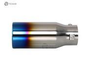 Fedar Exhaust Tip 2.75 Inlet 3.5 Outlet 8.5 Long Dual Wall Rolled Flat End