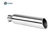 Fedar Truck Exhaust Tip 2.5 Inlet 4 Outlet 18 Long Rolled End Angle Cut