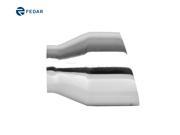 Fedar Exhaust Tailpipe Tip 2.5 Inlet 4 Outlet 5 Dual Wall Slant Angle Cut