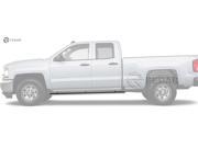 Fedar Side Step For 07 15 Silverado Sierra Extended Double Cab Selected Models