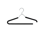 Closet Spice Chrome Suit Hanger Black Set of 10