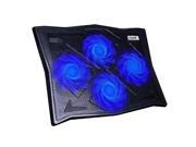 HAVIT HV F2063A Cooler Cooling Pad for 14 17 Inch Laptops with Four 110mm Fans at 1100 RPM Black