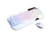 HAVIT Rainbow Backlit Wired Gaming Keyboard and Mouse Combo White [ 2017 Model ]