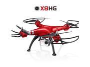 Syma X8HG Drone New Altitude Hold Mode Headless 3D Flips RC Quadcopter with 8MP Camera Red + 2 Extra Battery