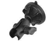 RAM B 166 2 AU NB Small Suction Cup with Short Double Socket Arm for 1 Ball Bases