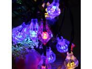 Er Chen 30LED 6M Waterproof Decorative Diamond LED String Lights Outdoor Garden Patio Lantern Indoor Party Decoration Lightings Multicolor