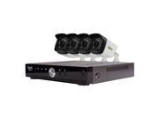 Aero HD 1080p 4 Ch. Video Security System with 4 Indoor Outdoor Cameras