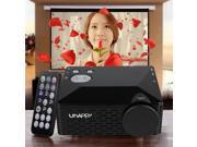 Uhappy Mini portable projector Home Theatre cinema 320x240 AV VGA USB SD HDMI US