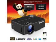 LED LCD Portable Projector Full HD 1080P 1500 Lumens Home Cinema Theater HDMI SD USB VGA 30 –120