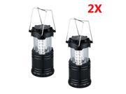 2 Pack Collapsible LED Camping Lantern Bright 30 LED Light for Hiking Emergencies Hurricanes Outages Storms Camping