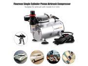 Floureon 1 6HP Airbrush Air Compressor Single Cylinder Piston w Air Hose