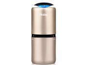 Haier Portable Auto Champaign Car Home Air Purifier Oxygen Ionic Air Freshener With 2.1A Dual USB port Gold
