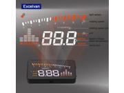 Car HUD Projector 3 Head Up Display Speed Warning Fuel Consumption Speedometer with OBD II EOBD Interface Plug Play