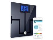 Excelvan Smart Wireless Bluetooth Digital Body Fat Scale Bathroom Scale BMI BMR with Free App for iOS Android Devices Body Analyzer 180kg 400lbs