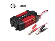 Excelvan 300W Car Power Inverter 12V DC to 110V AC with USB Port and Dual AC Outlet