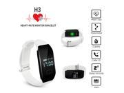 Diggro H3 Heart Rate Monitor Bluetooth 4.0 Smart Bracelet Watch Pedometer Calorie Counter Activity Fitness Tracker for Android and IOS Smart Phone