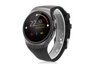 Bluetooth Smart Watch Heart Rate Monitor with SIM Card Slot for IOS iPhone Android Samsung HTC Smartphones Black