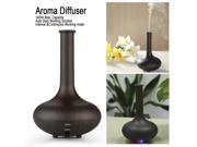 Essential Oil Aroma Diffuser 140ml Ultrasonic Humidifier Air Mist Aromatherapy Purifier for Office Home Bedroom Living Room Study Yoga Spa Dark Woodgrain
