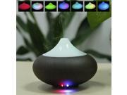 140ml Essential Oil Aroma Diffuser Ultrasonic Humidifier Air Mist Aromatherapy Purifier for Home Office Yoga Spa Dark Woodgrain