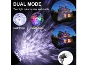 RGB White Rotating Kaleidoscope Projector LED Light Spotlight Waterproof Outdoor Lighting for Garden Christmas Holiday Party