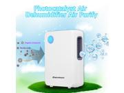 2L Portable Semiconductor Air Dehumidifier Qiuet Drying Moisture Air Purify for Home Closet Kitchen Car