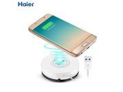 Haier Qi Wireless Rapid Charging Pad Circular Charger for Samsung Galaxy S8 / S8+ / S7 / S7 Edge / Note 5 / S6 Edge / S6