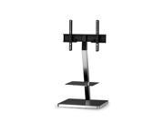 Sonorous PL 2710 Modern TV Floor Stand Mount Bracket with Tempered Glass Shelf For Sizes up to 60 Aluminum Construction