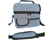 PuTwo Lunch Bag Insulated Tote Large Capacity with Adjustable Shoulder Strap Lunch Bag Allerbaby Denim Blue