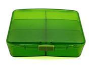 PuTwo Pill Box with 6 Compartments Large Capacity Pill Storage Box Pill Divider Green 78 Gram