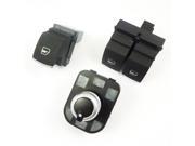 3Pcs Electric Window Mirror Switches For VW Rabbit 5K3959857 5ND959855 5ND959565