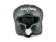 MaxxMMA Headgear Black L XL for Boxing MMA