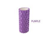 Yoga Pilates Tissue Point EVA Grid Foam Roller 13? x 5? Purple