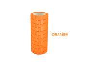 Yoga Pilates Tissue Point EVA Grid Foam Roller 13? x 5? Orange