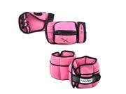 MaxxMMA 5 lbs Adjustable Ankle Weights Pair 2 lbs Weighted Gloves PINK