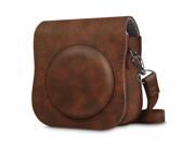 Fintie Carrying Case with Built-in Pocket for Fujifilm Instax Mini 26 25 Instant Camera, Vintage Brown