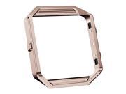 Fintie Fitbit Blaze Frame, Stainless Steel Metal Frame Housing, Black, Rose Gold