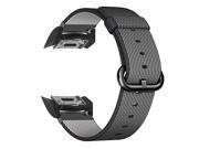 Gear S2 Watch Band, Fintie Soft Woven Nylon Lightweight Sport Strap Bands SM-R720 / SM-R730 Smartwatch - Black