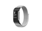 For Fitbit Charge 2 Band, Nylon Sport Loop Breathable Nylon Replacement Strap Wrist bands with Adjustable Closure White