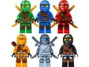 LEGO Ninjago Ninja s set of 6 Lloyd Skylor Zane Cole Jay Kai Zukin Minifigures