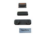 SuperiParts Original Complete Side Key Button Power Volume Mute Switch Key Set Replacement Repair Spare Part For Apple iPhone 5 5g SuperiParts Cloth Black