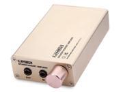 A970 Ultra Compact 2 Channel Mobile Headphone Amplifier with Line 5 Speaker System Gold with 3.5mm 6.5mm Audio Slot