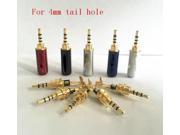 4pcs lot Copper gold stereo 2.5mm 4 pole male repair headphone jack Solder cable adapter connection audio plug connectors