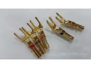 20pcs Nakamichi gold plated spade connector for speaker cable