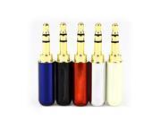 10pcs Copper Gold Plated 3.5mm Male Mini Jack Plug soldering 3 pole plug Repair Headphone Cable Solder