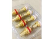 10PCS DIY Boutique copper alluvial gold RCA Cinch DAC level the amplifier chassis audio signal input terminal